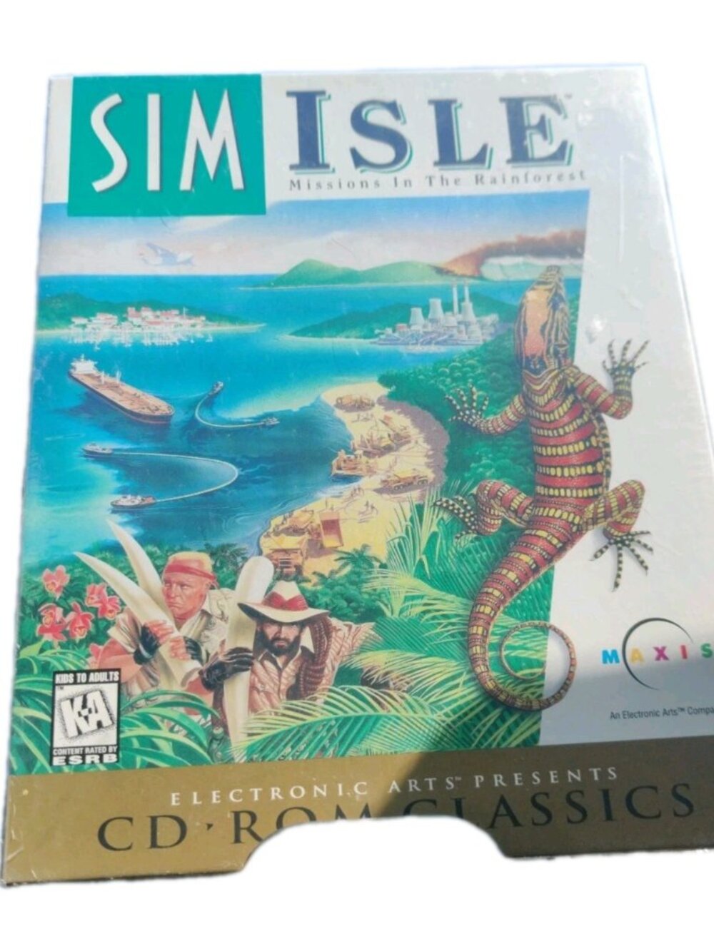 Vtg SimIsle Sim Isle: Missions In The Rainforest 1997 CD Rom Classis Maxis NOS